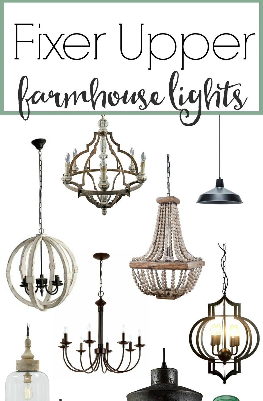 The Weathered Fox, Fixer Upper Style Farmhouse Lights
