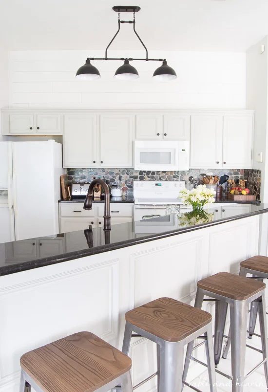 Table And Hearth, Rustic Gray Farmhouse Kitchen