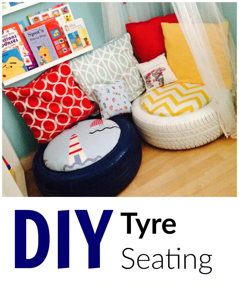Grillo Designs, Kids Reading Corner Seating From Tires