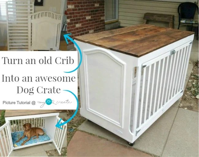 MyLove2Create, Crib Upcycle Into Dog Crate