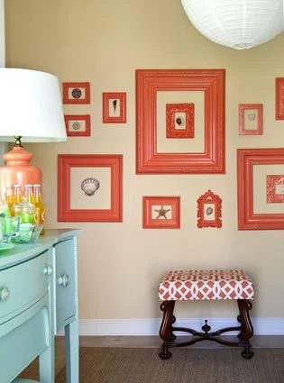 Tobi Fairly coral frame collage
