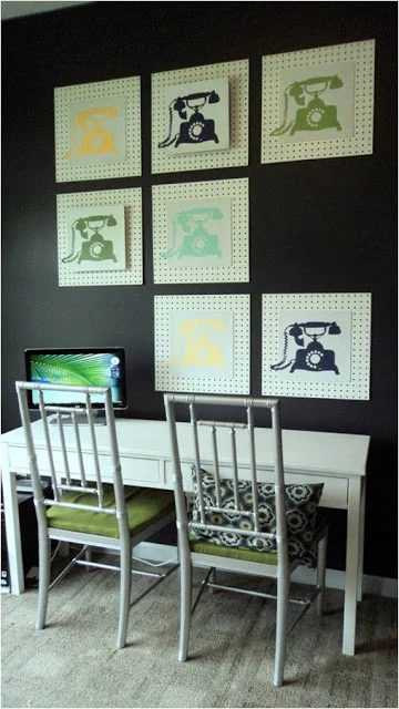 Pegboard Gallery Wall