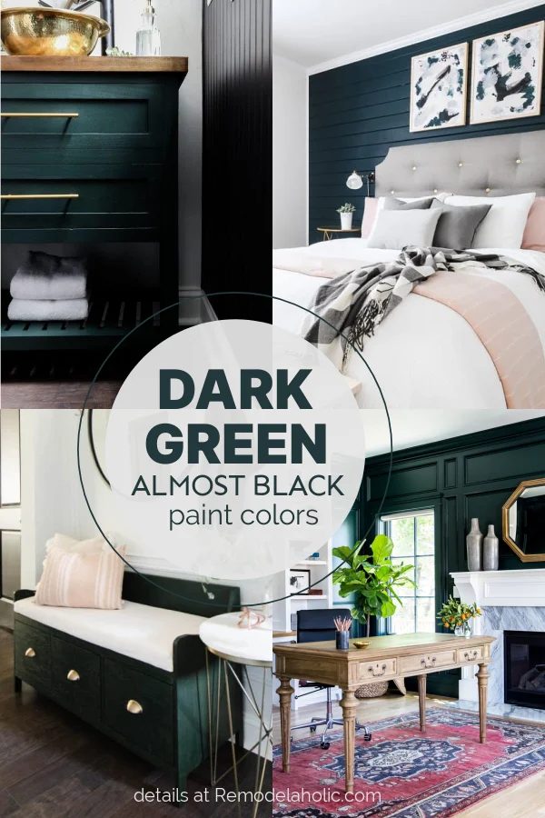 Dark Green Paint Colors Almost Black For Walls Cabinets Bekob 1