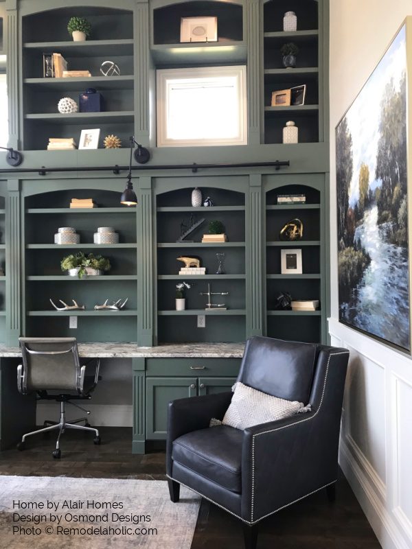 Dark Green Paint Color For Cabinet Built Ins Home Office, Sherwin Williams Succulent Lookalike , Bekob UVPH21 H22