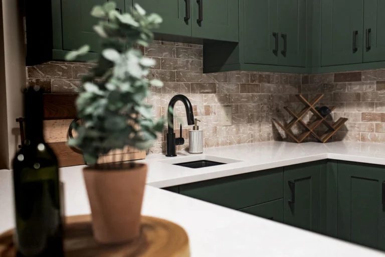 Dark Green Paint Color For Kitchen Cabinets, Behr Northwoods, Construction2style Ft Bekob