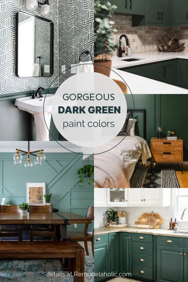 Best Dark Green Paint Colors For Cabinets Walls Home, Bekob