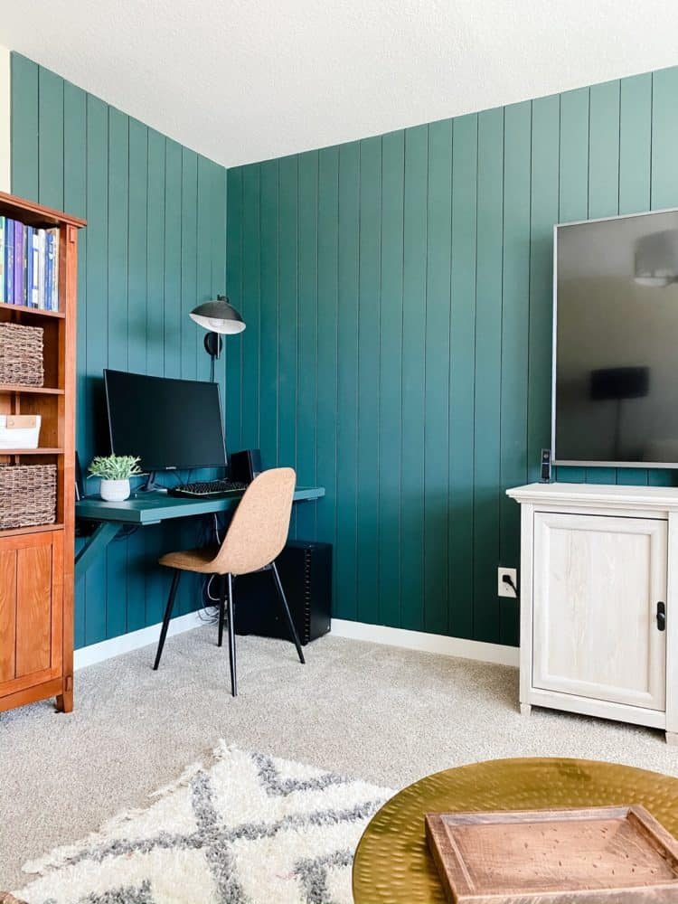 Dark Green Paint Color Black Evergreen Behr, Game Room Corner Desk By Love And Renovations Ft Bekob