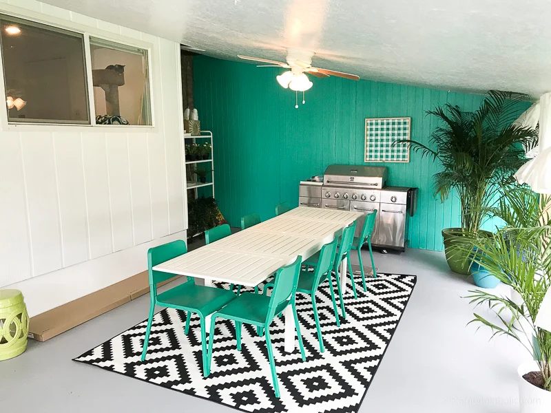 Outdoor Dining Room With IKEA Furniture @Bekob 19