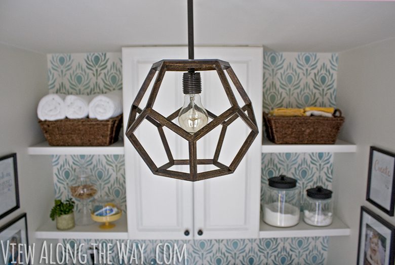 wooden geometric dodecahedron pendant lamp handmade walkthrough, View Along The Way via Bekob