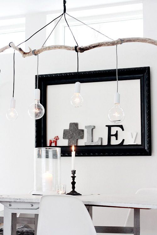 handmade branch pendant light collection walkthrough, Decor8 via Bekob