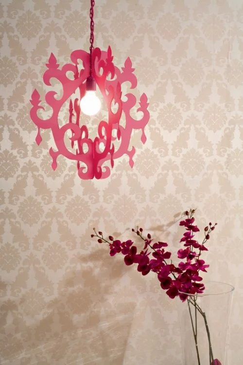 plexiglass handmade chandelier style pendant lamp, Shelterness via Bekob