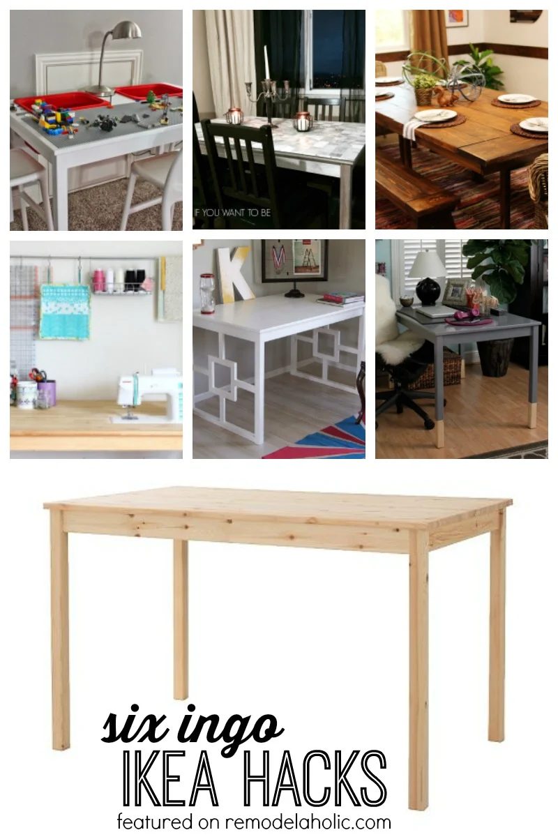 Six Ingo Dining Table IKEA Hacks featured on Bekob.com