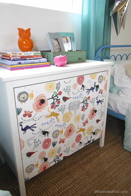 Handmade Ikea Dresser method Updating With Wallpaper @Bekob 5