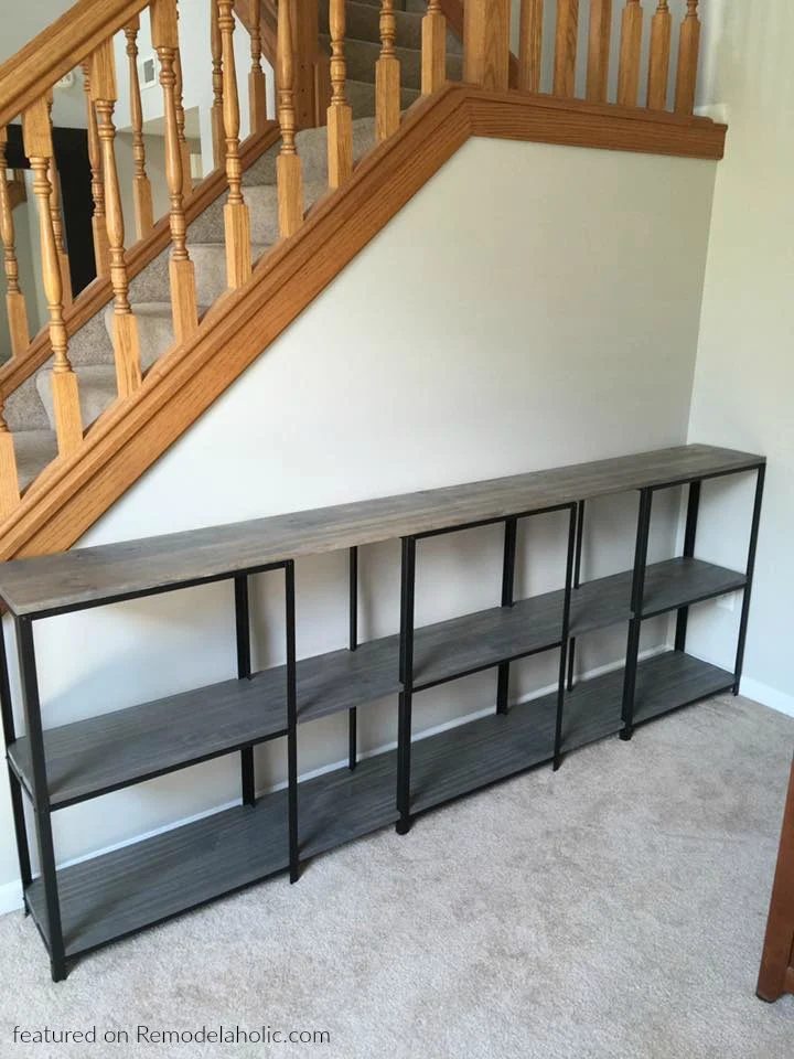 Metal And Wood TV Console IKEA method, Shanna Featured On Bekob Wm