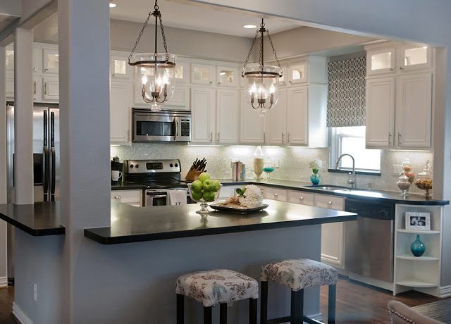 best kitchen remodel options -- complete kitchen transformation with white cabinets, A Well Dressed Home on Bekob