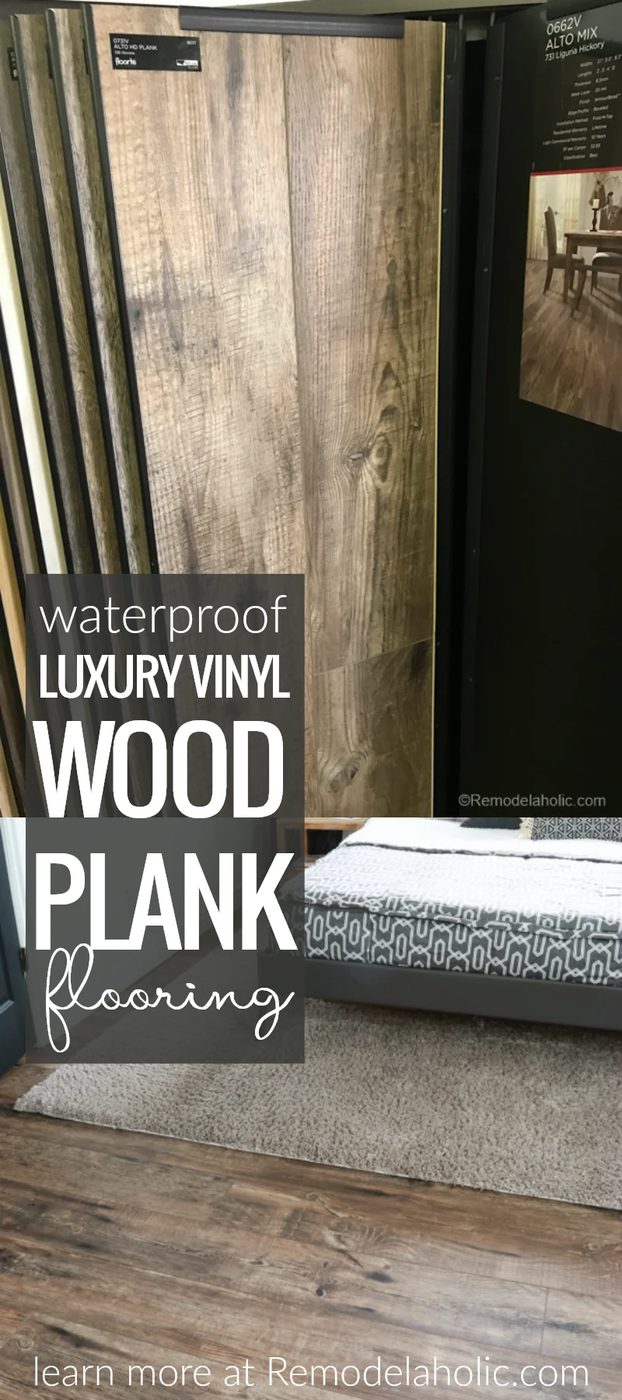 Get the farmhouse look without the upkeep of hardwood floors! Waterproof Luxury Vinyl Wood Plank Flooring @Bekob