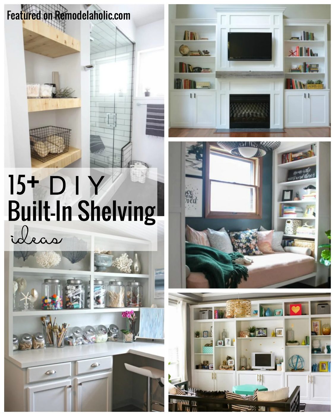 Get the built-in looks of your dreams on a modest-cost with these 15+ Handmade Built-In Shelving options featured on Bekob.com