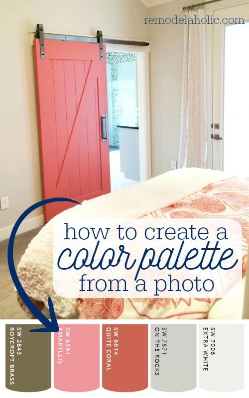 How to create a paint color palette from a photo. 6 free apps that make it straightforward. Great for decorating a cohesive room and home! @Bekob