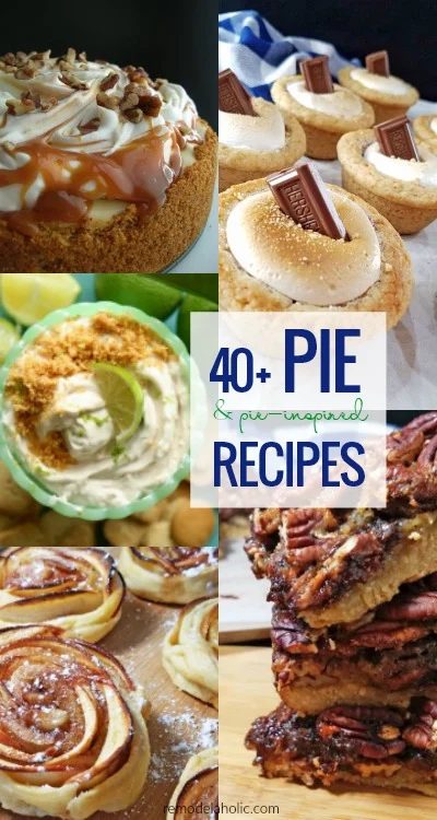 Whether you're looking for a fruit pie, chocolate pie, cream pie, or a miniature pie, these are the BEST! 40 Best Homemade Pie Recipes And Pie Inspired Recipes #Bekob #Foodieaholi