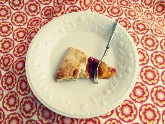 Rustic Mango Raspberry Tart