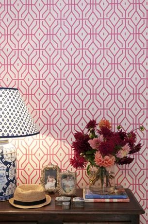 The Interiors Addict graphic wallpaper