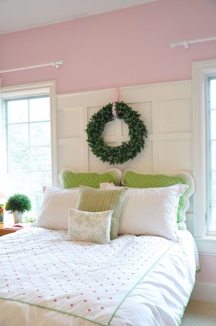 Evolution of style pink wall above trim