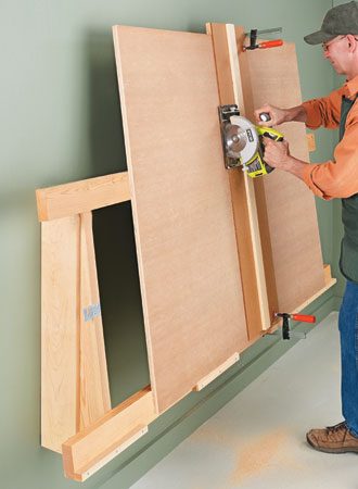 Build A Low Profile Cutting Rack For Plywood, Woodsmith Plans