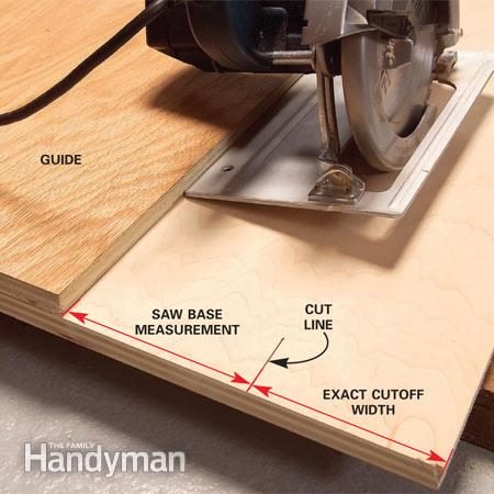 How To Make A Circular Saw Cutting Guide, Family Handyman