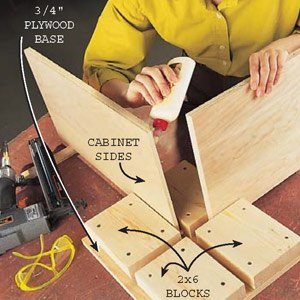 Plywood Cabinet Assembly Station, Family Handyman
