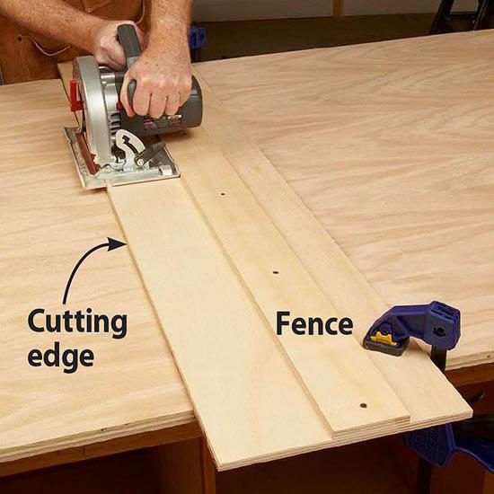Create A Jig To Cut Straight With A Circular Saw, Wood Magazine