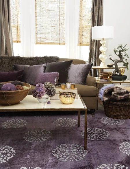 Canadian House & Home purple rug