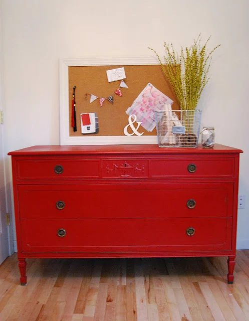 Reckless Glamour red dresser