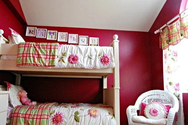 go-to Paint Colors red girls room