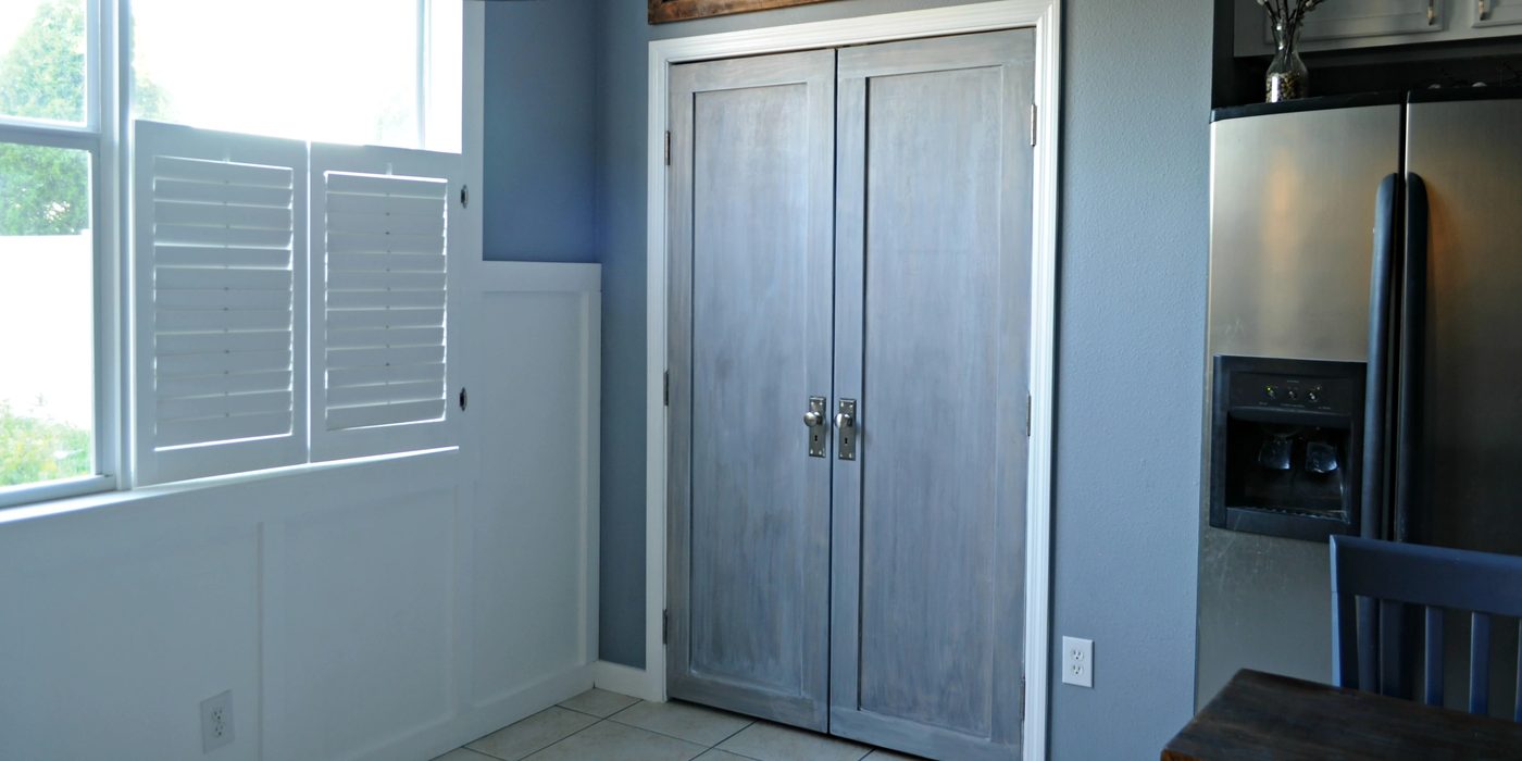 Bifold Door Makeover into French Doors