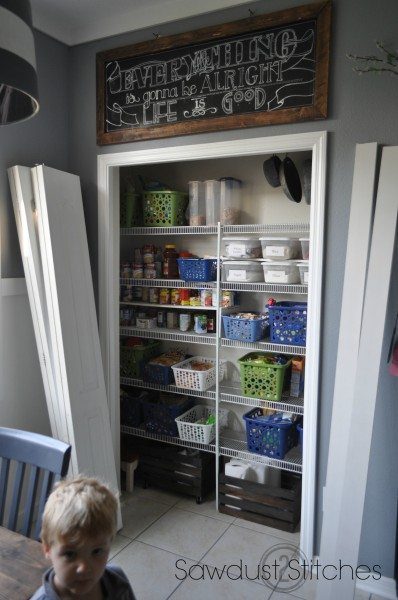 Pantry Door Makeover Sawdust2stitches.com 1