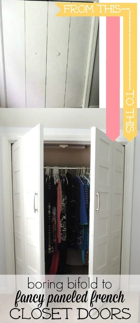 Update bifold doors to paneled french doors | Wife in Progress on Bekob.com