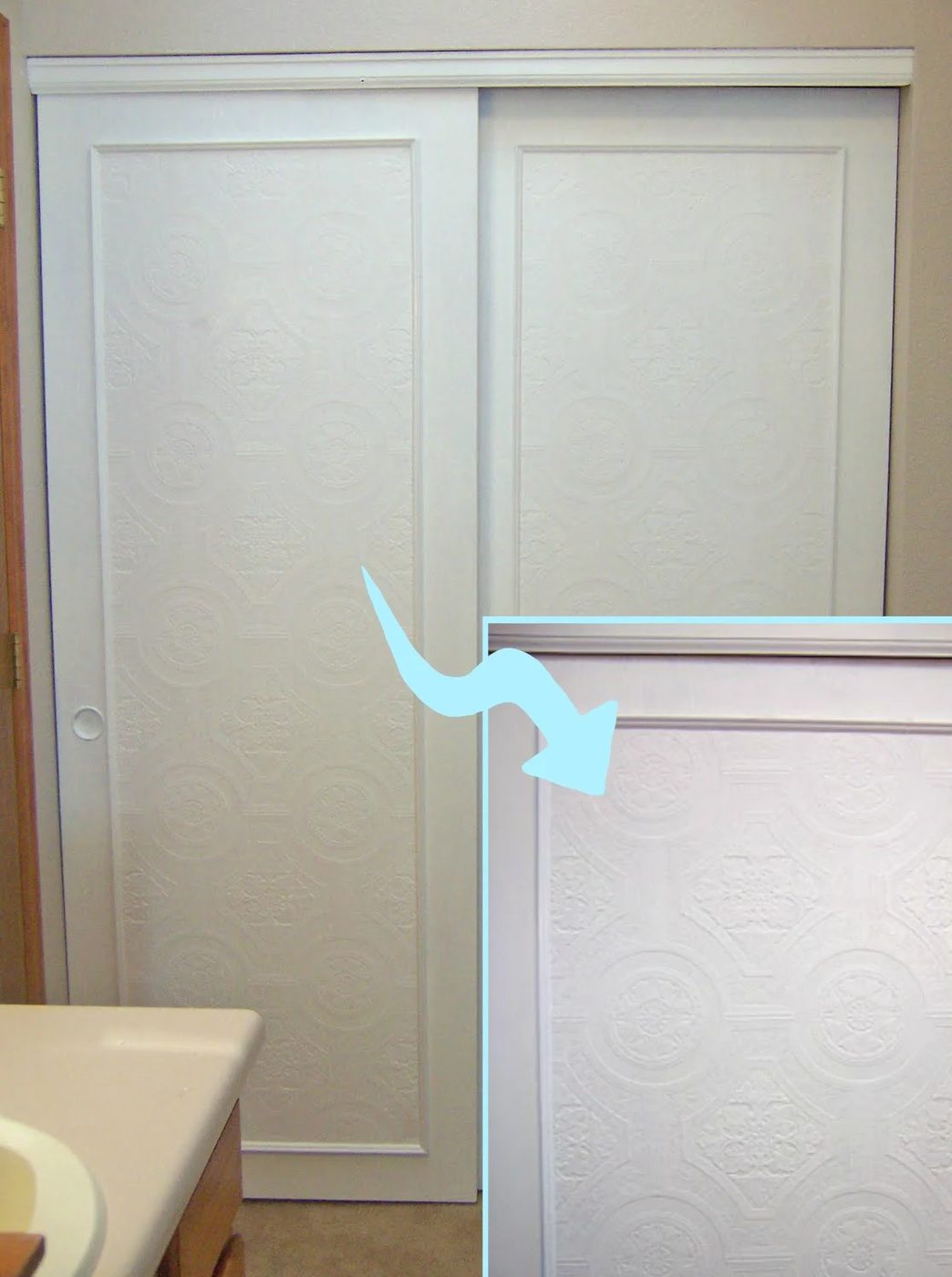 closet doors makeover