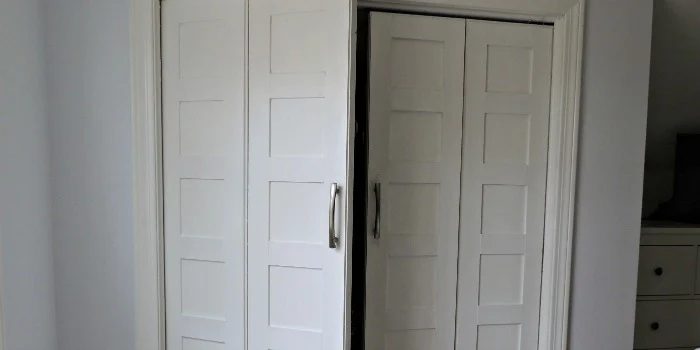 Bi-fold to Paneled French Door Closet Makeover
