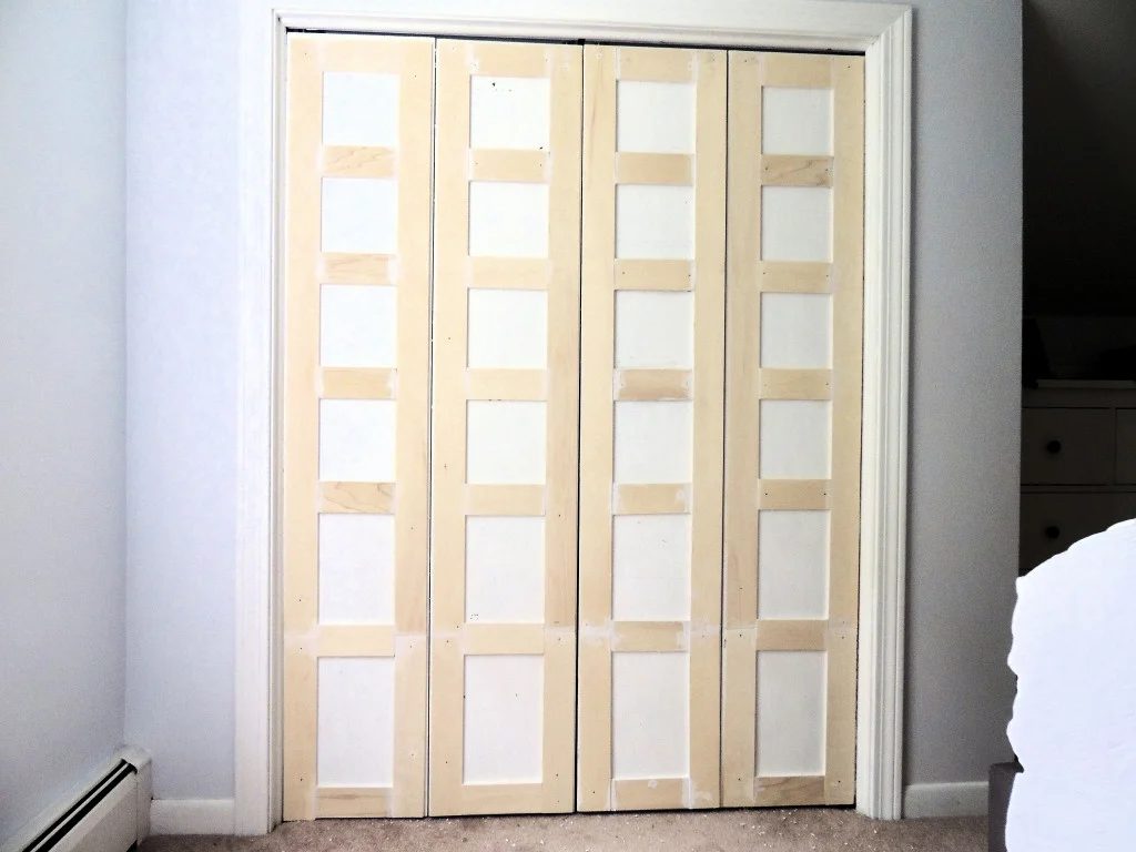 how to update flat closet doors to paneled french doors 3, Wife in Progress on Bekob