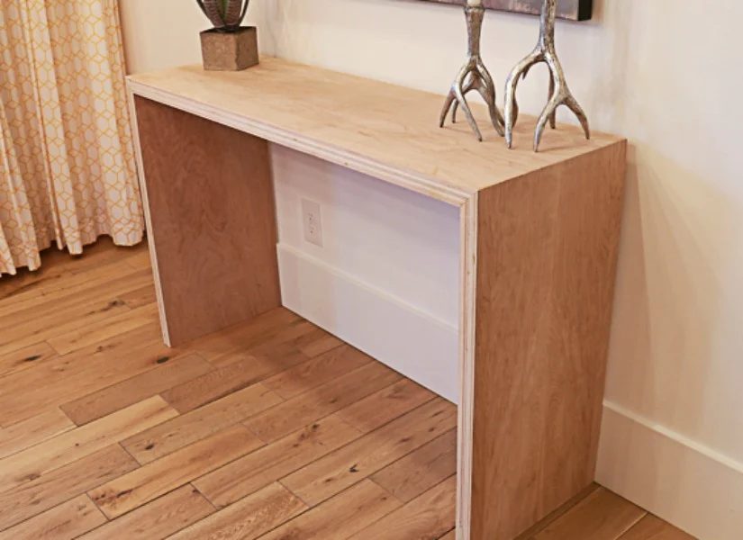 Feat Plywood Waterfall Console Table By Bekob 16