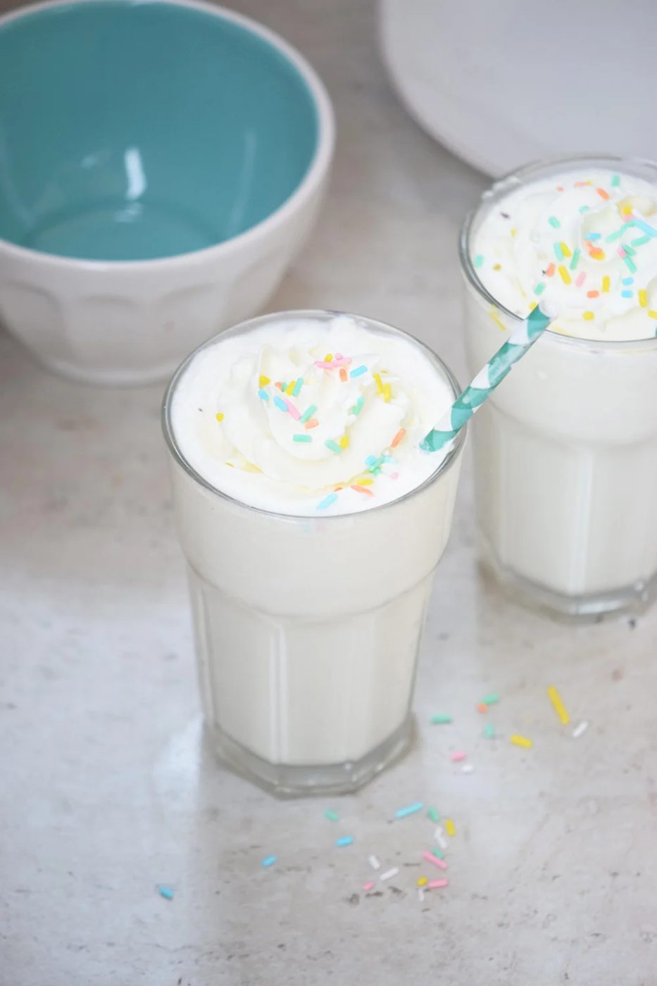 Birthday Cake Milkshake | Dessert Recipe | Drink | via Bekob.com