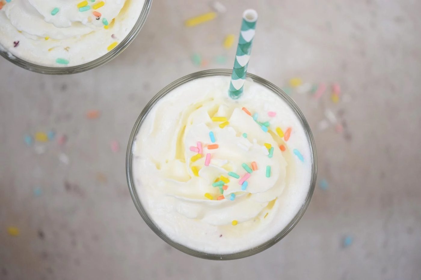 Birthday Cake Milkshake | Dessert Recipe | Drink | via Bekob.com