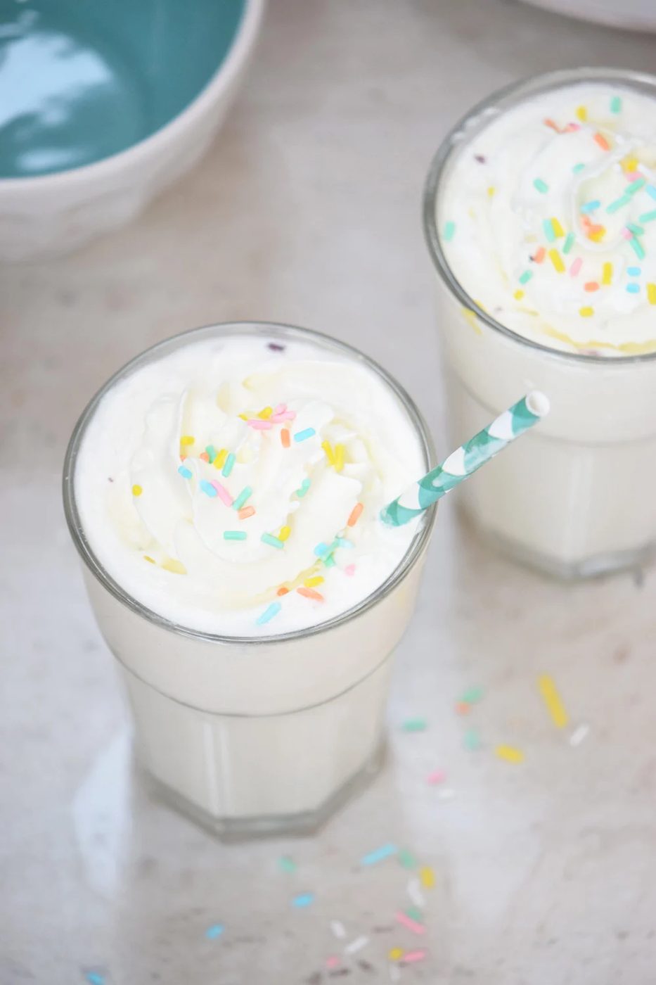 Birthday Cake Milkshake | Dessert Recipe | Drink | via Bekob.com