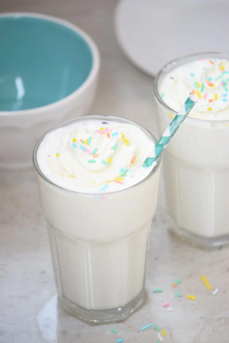 Birthday Cake Milkshake | Dessert Recipe | Drink | via Bekob.com