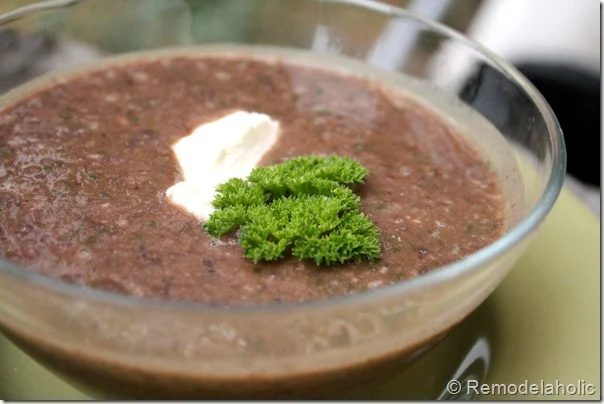 15 minute black bean soup recipe