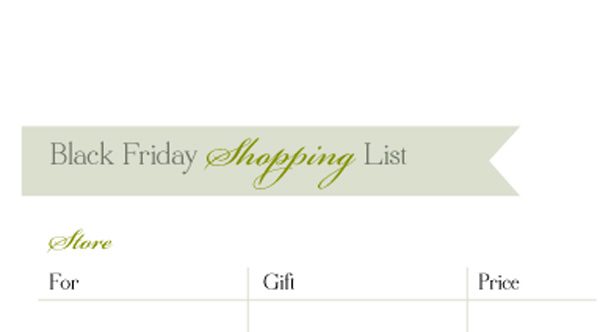 Black Friday Shopping Guide