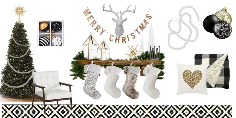 A Black, White and Gold Christmas