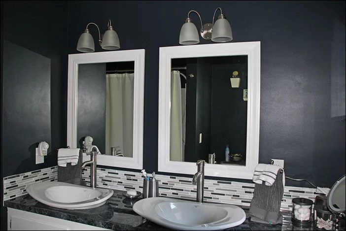 Black & White Painted Bathroom Remodel