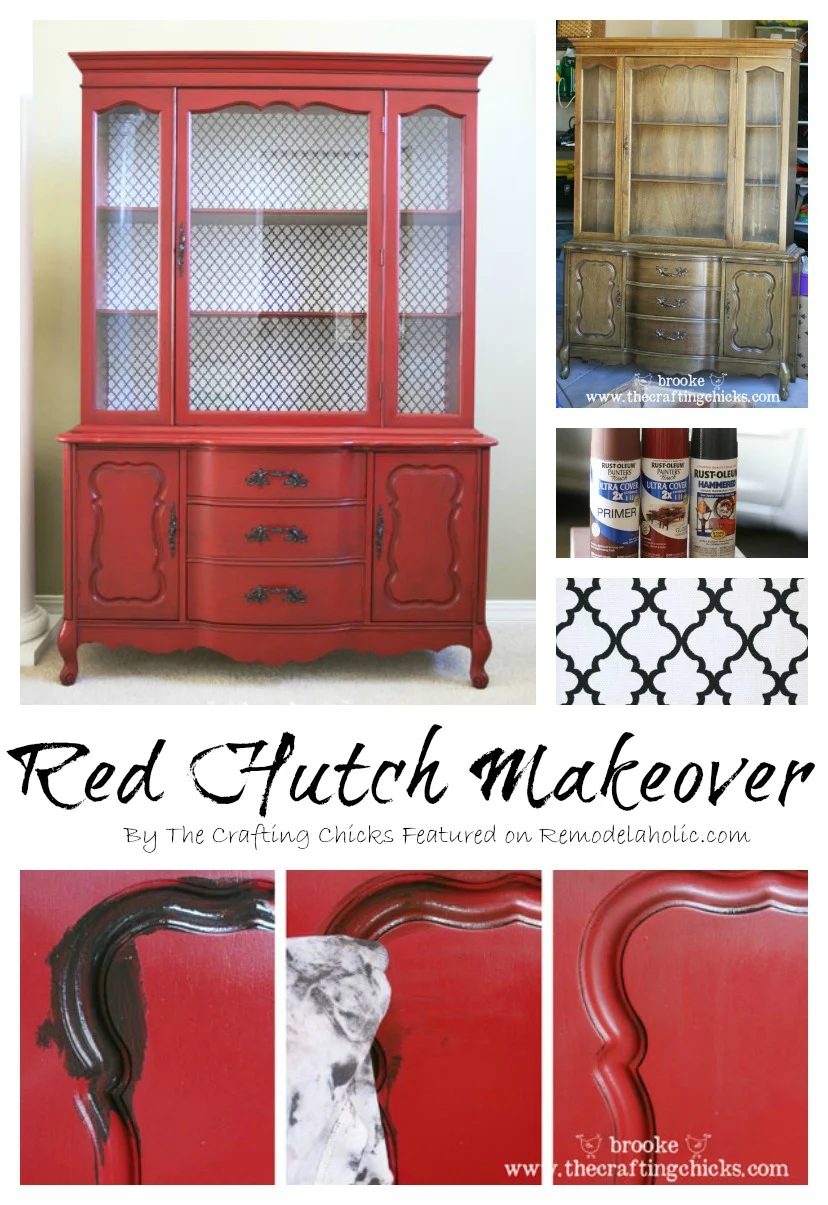 Hutch Makeover step by step2
