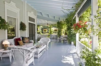 Blue Porch Ceiling